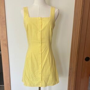 NWT! Yellow Button-Down Sundress